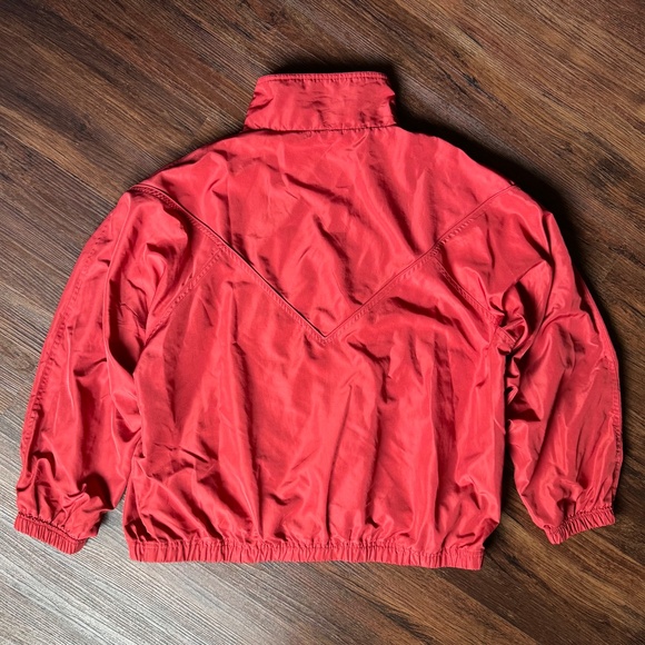 Vintage 90s L Red Cabin Creek Jacket w/ Rhinestones Soft Shell Windbreaker - Picture 13 of 13